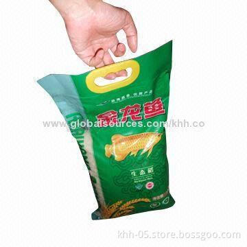 Rice Bag with Handle, Customized Sizes and Logos are Accepted